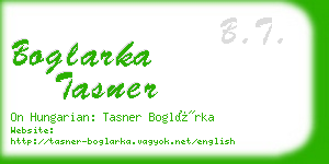 boglarka tasner business card